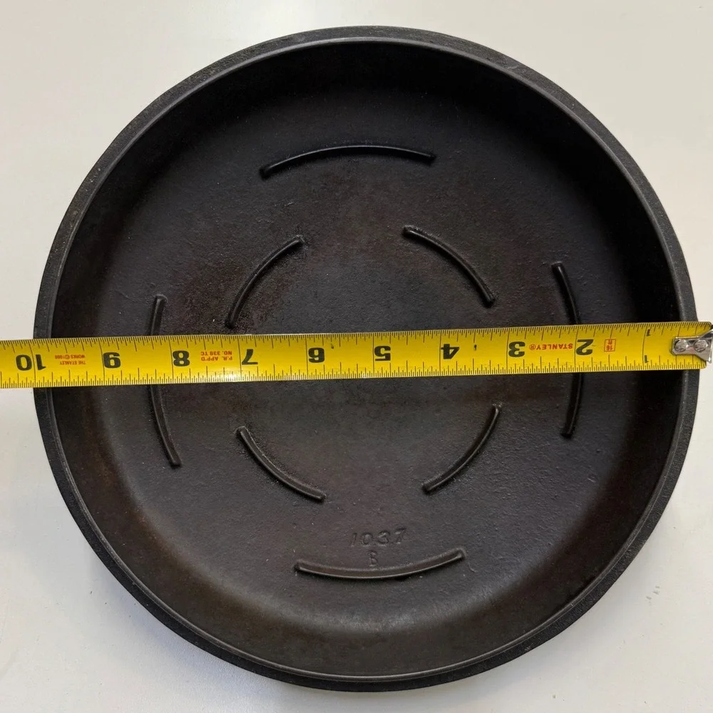 Vintage Griswold Cast Iron Skillet Lid 8 Self Basting Replacement Cover 1037 B